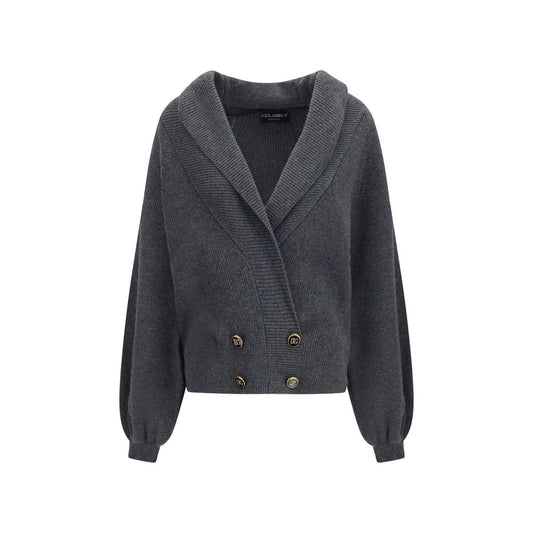 Dolce & Gabbana Gray Wool Oves Aries Cardigan - HBPS Beauty & Fashion