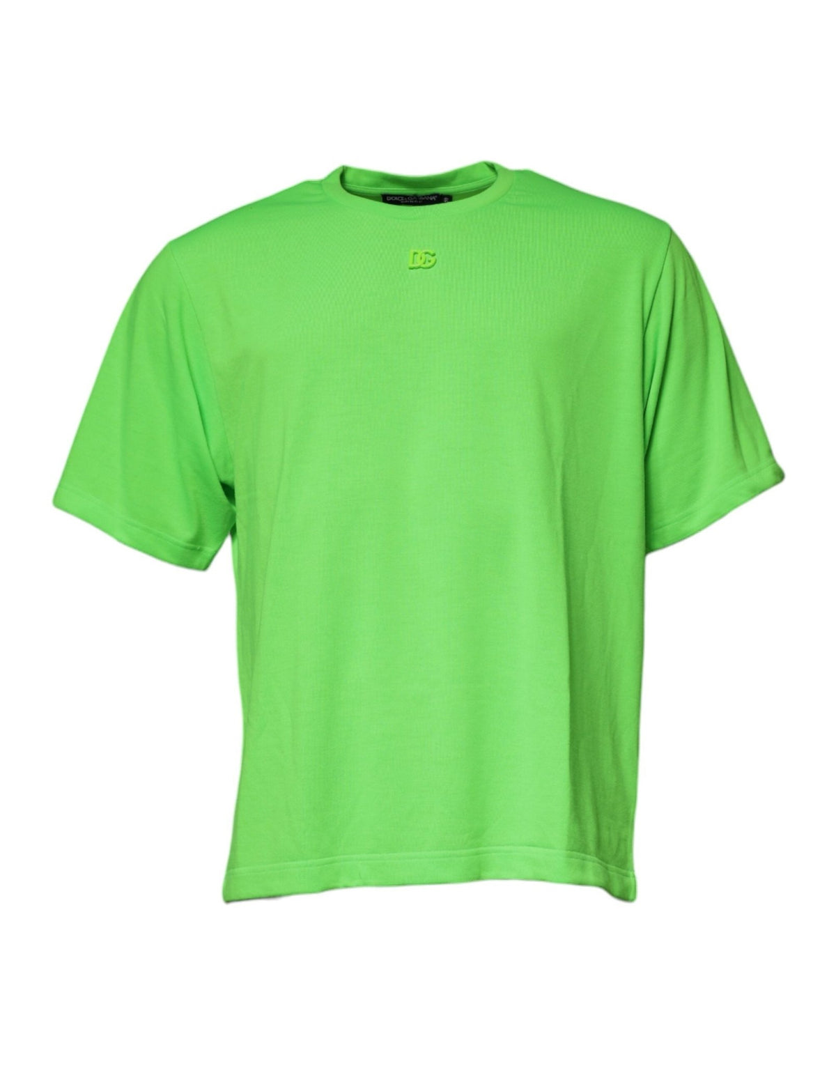 Dolce & Gabbana Green DG Logo Cotton Crew Neck T-shirt - HBPS Beauty & Fashion