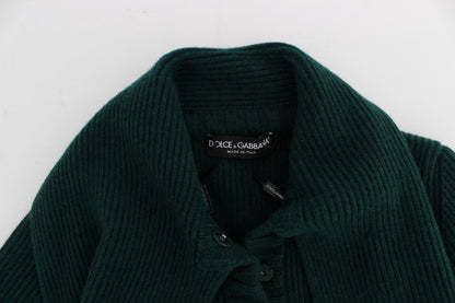Dolce & Gabbana Green Knitted Cashmere Cardigan - HBPS Beauty & Fashion