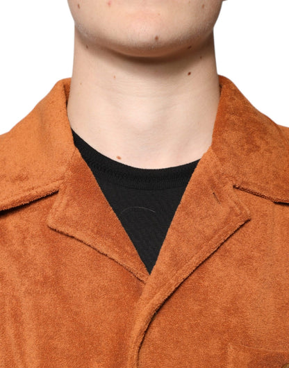 Dolce & Gabbana Hazel Cotton Velvet Button Down Collared Shirt - HBPS Beauty & Fashion