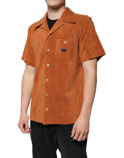Dolce & Gabbana Hazel Cotton Velvet Button Down Collared Shirt - HBPS Beauty & Fashion