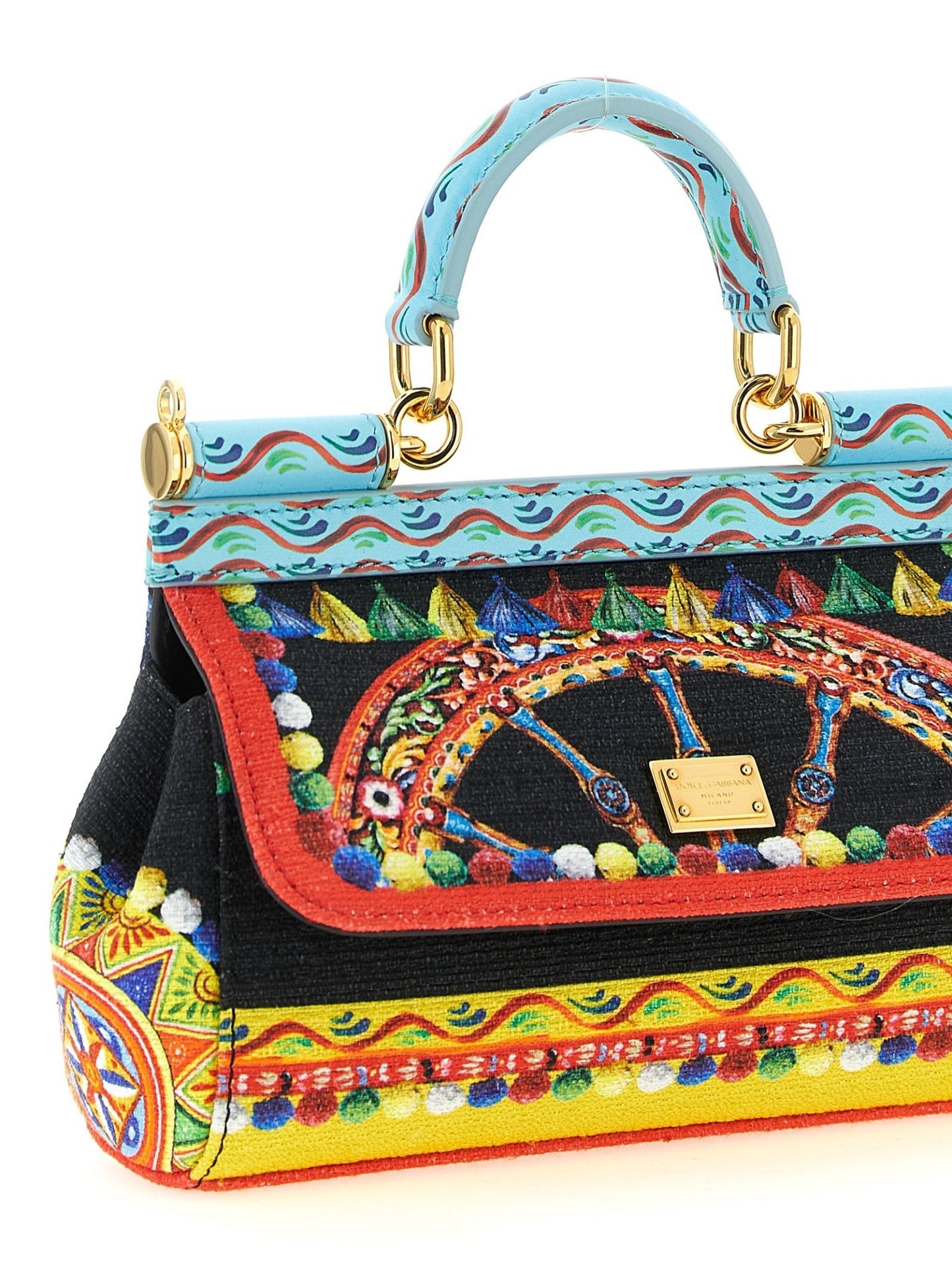 Dolce & Gabbana Multicolor Cotton Handbag - HBPS Beauty & Fashion