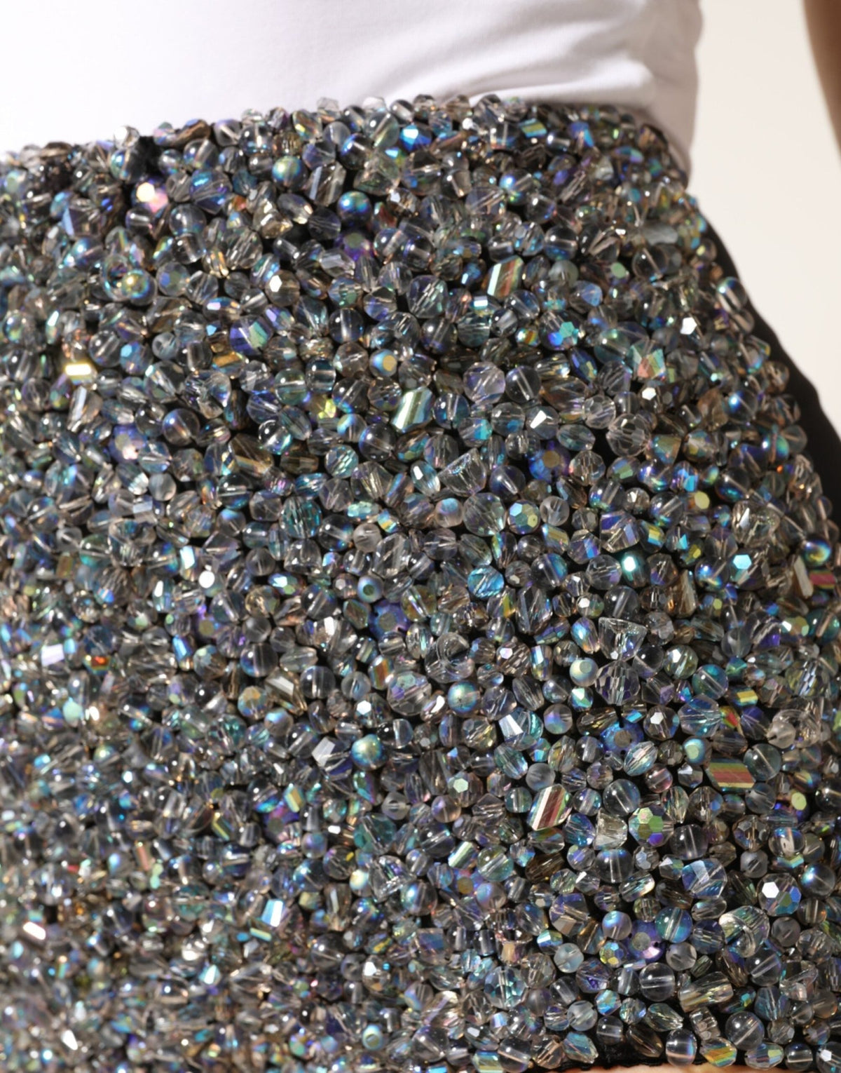 Dolce & Gabbana Multicolor Embellished High Waist Hot Pants Shorts - HBPS Beauty & Fashion