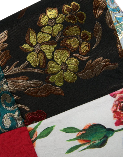 Dolce & Gabbana Multicolor Floral Patchwork Shift Mini Dress - HBPS Beauty & Fashion