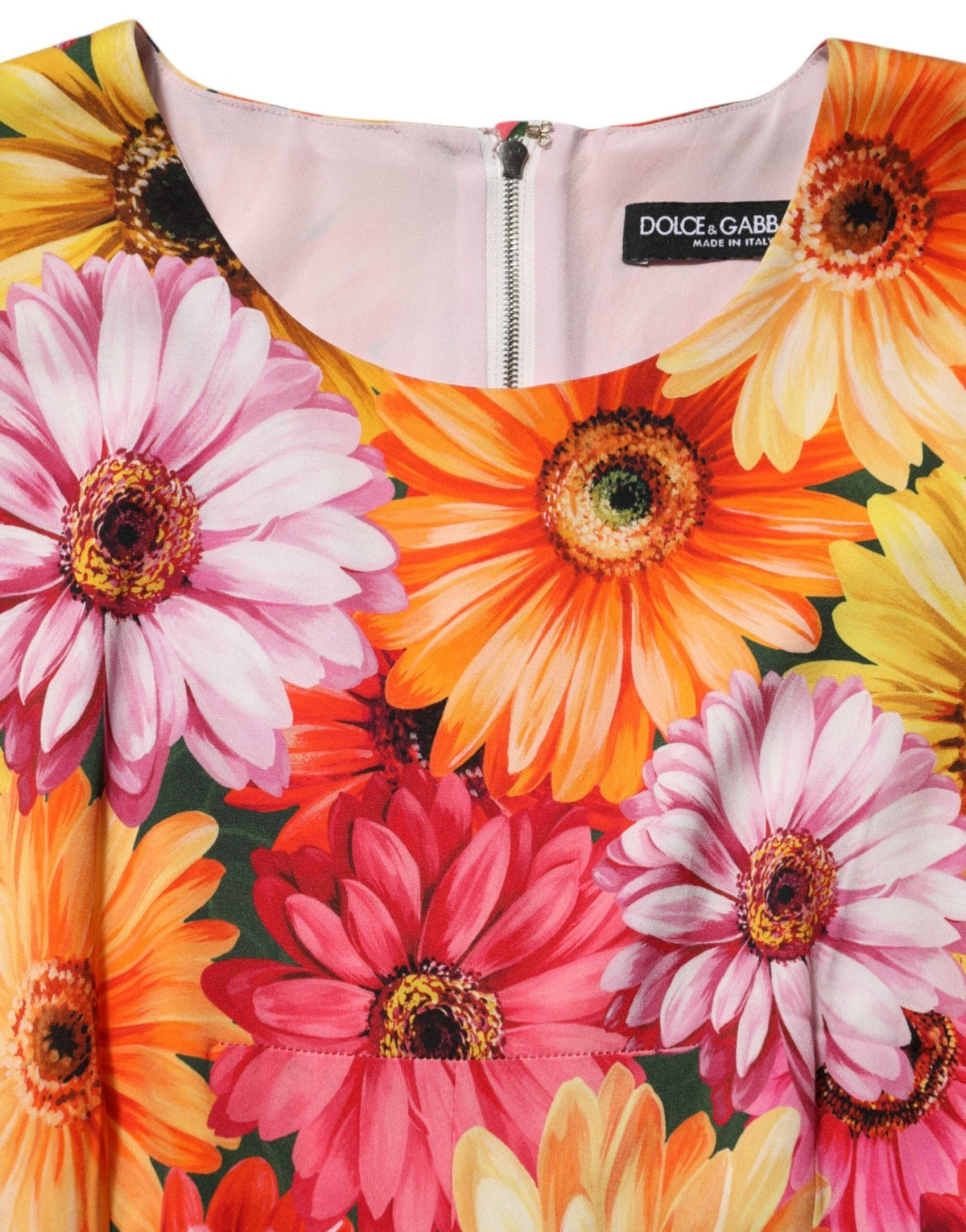 Dolce & Gabbana Multicolor Floral Print SilkSheath Midi Dress - HBPS Beauty & Fashion