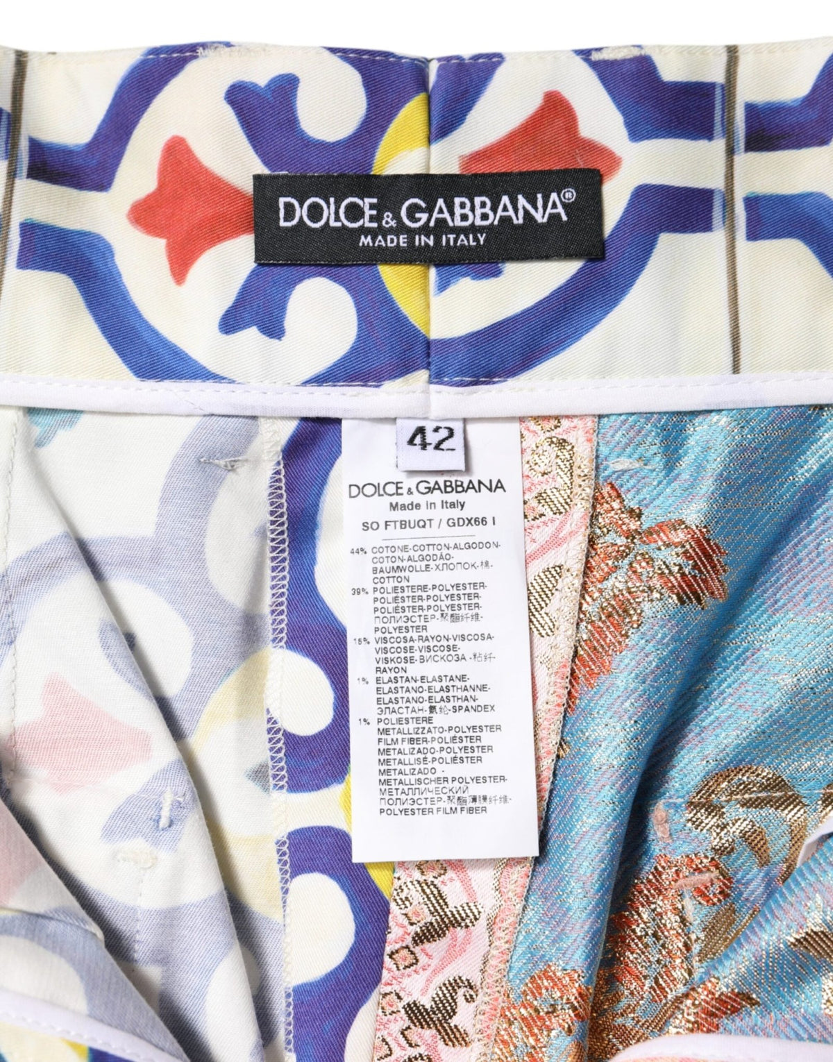 Dolce & Gabbana Multicolor High Waist Women Hot Pants Shorts - HBPS Beauty & Fashion