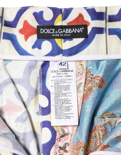Dolce & Gabbana Multicolor High Waist Women Hot Pants Shorts - HBPS Beauty & Fashion