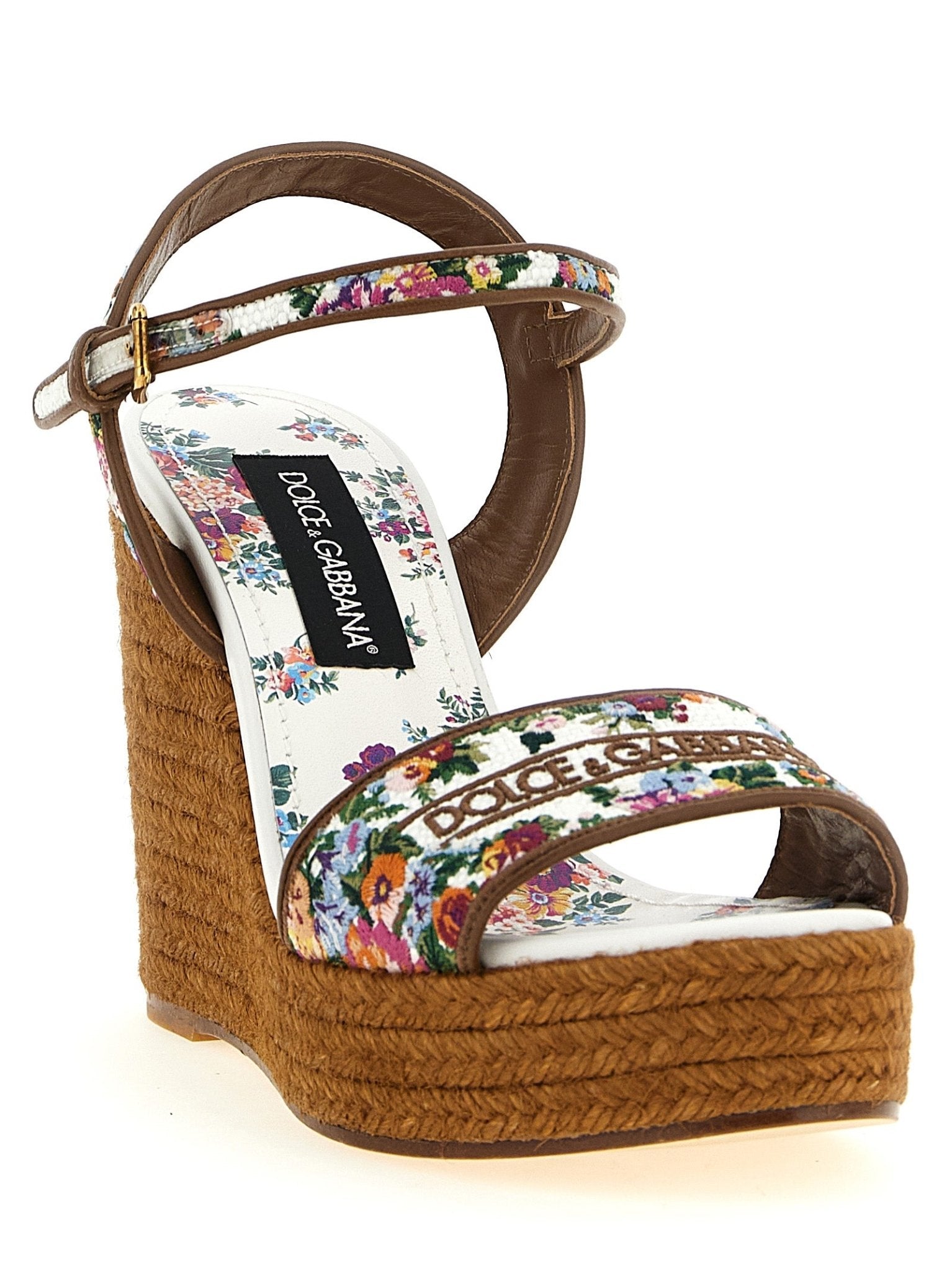 Dolce & Gabbana Multicolor Polyamide Wedge Sandals - HBPS Beauty & Fashion