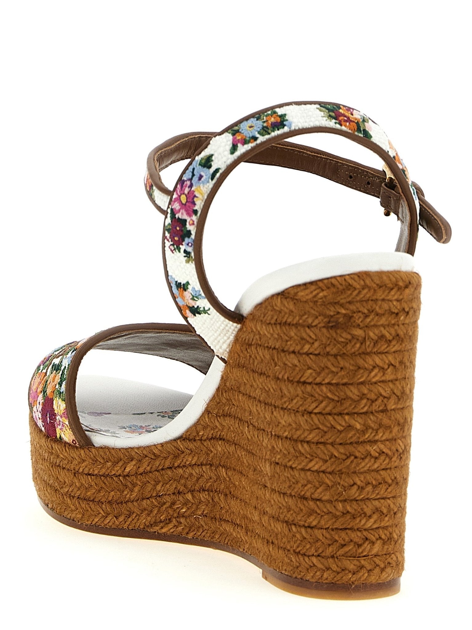 Dolce & Gabbana Multicolor Polyamide Wedge Sandals - HBPS Beauty & Fashion