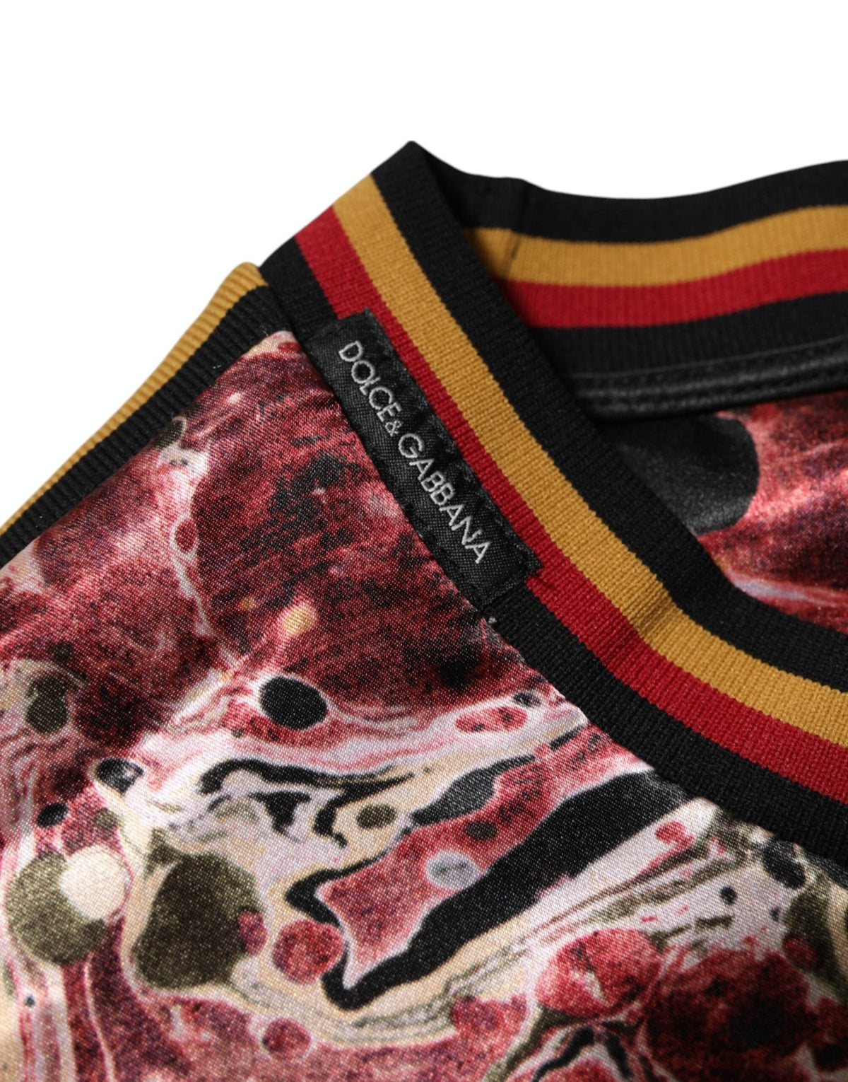 Dolce & Gabbana Multicolor Polyester Marble Print Oversize T-shirt - HBPS Beauty & Fashion