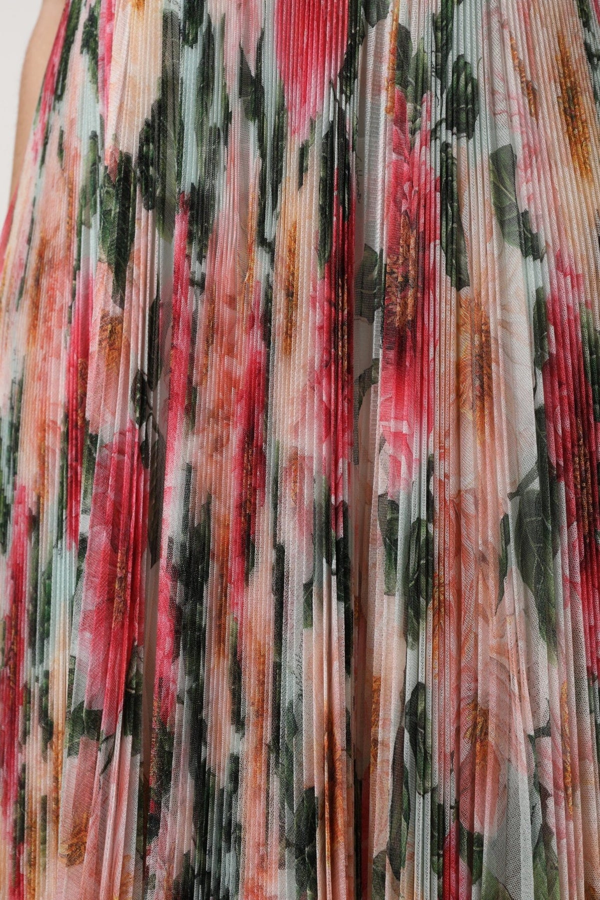 Dolce & Gabbana Multicolor Silk Floral High Waist Midi Skirt - HBPS Beauty & Fashion