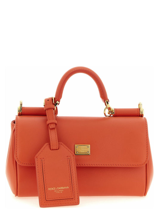 Dolce & Gabbana Orange Calfskin Handbag - HBPS Beauty & Fashion
