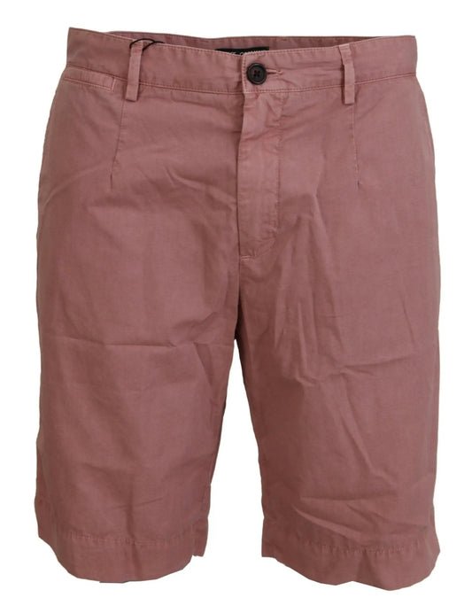 Dolce & Gabbana Pink Chinos Cotton Casual Mens Shorts - HBPS Beauty & Fashion