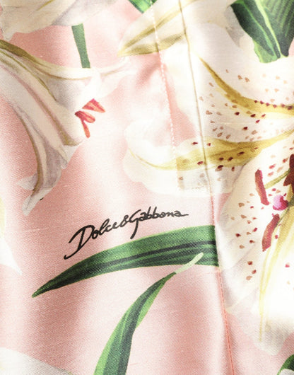 Dolce & Gabbana Pink Lilium High Waist Knee Length Skirt - HBPS Beauty & Fashion