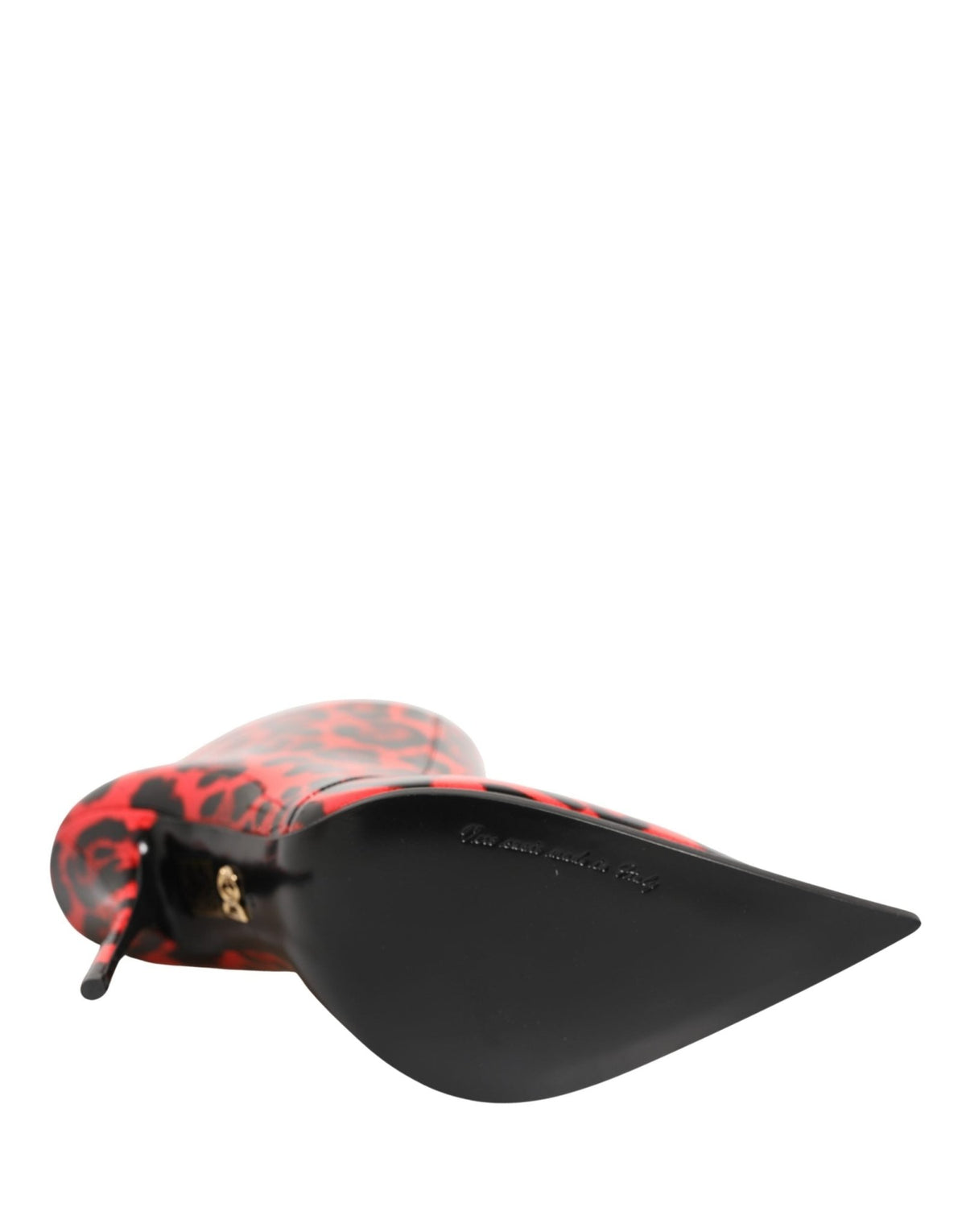 Dolce & Gabbana Red Leopard Cardinale Ankle Boots Shoes - HBPS Beauty & Fashion