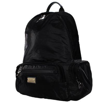 Dolce & Gabbana – Sac à Dos en Nylon Noir | Logo Frontal & Dorsal | Name Tag | Homme - HBPS Beauty & Fashion