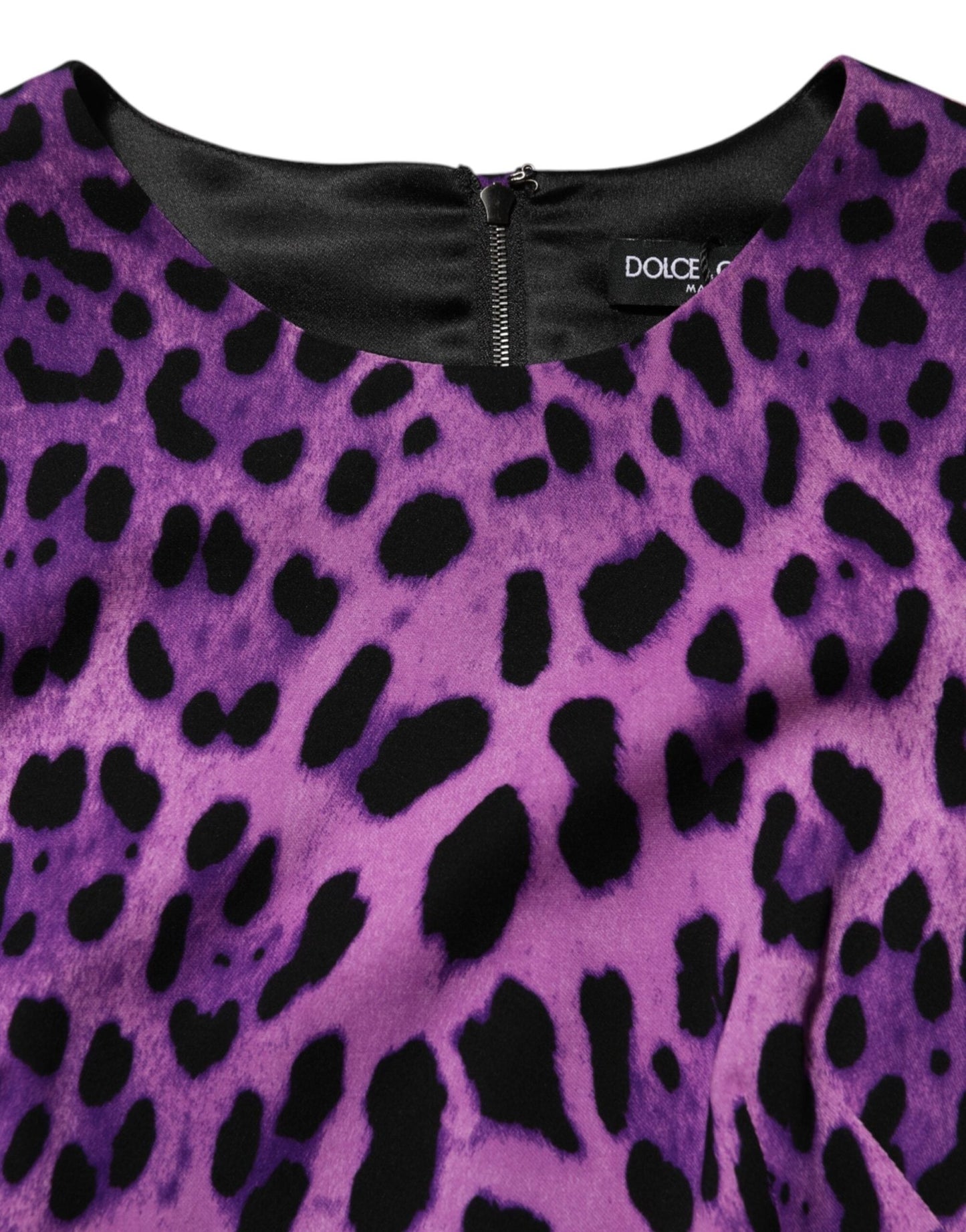Dolce & Gabbana Violet Leopard Sheath Bodycon Mini Dress - HBPS Beauty & Fashion