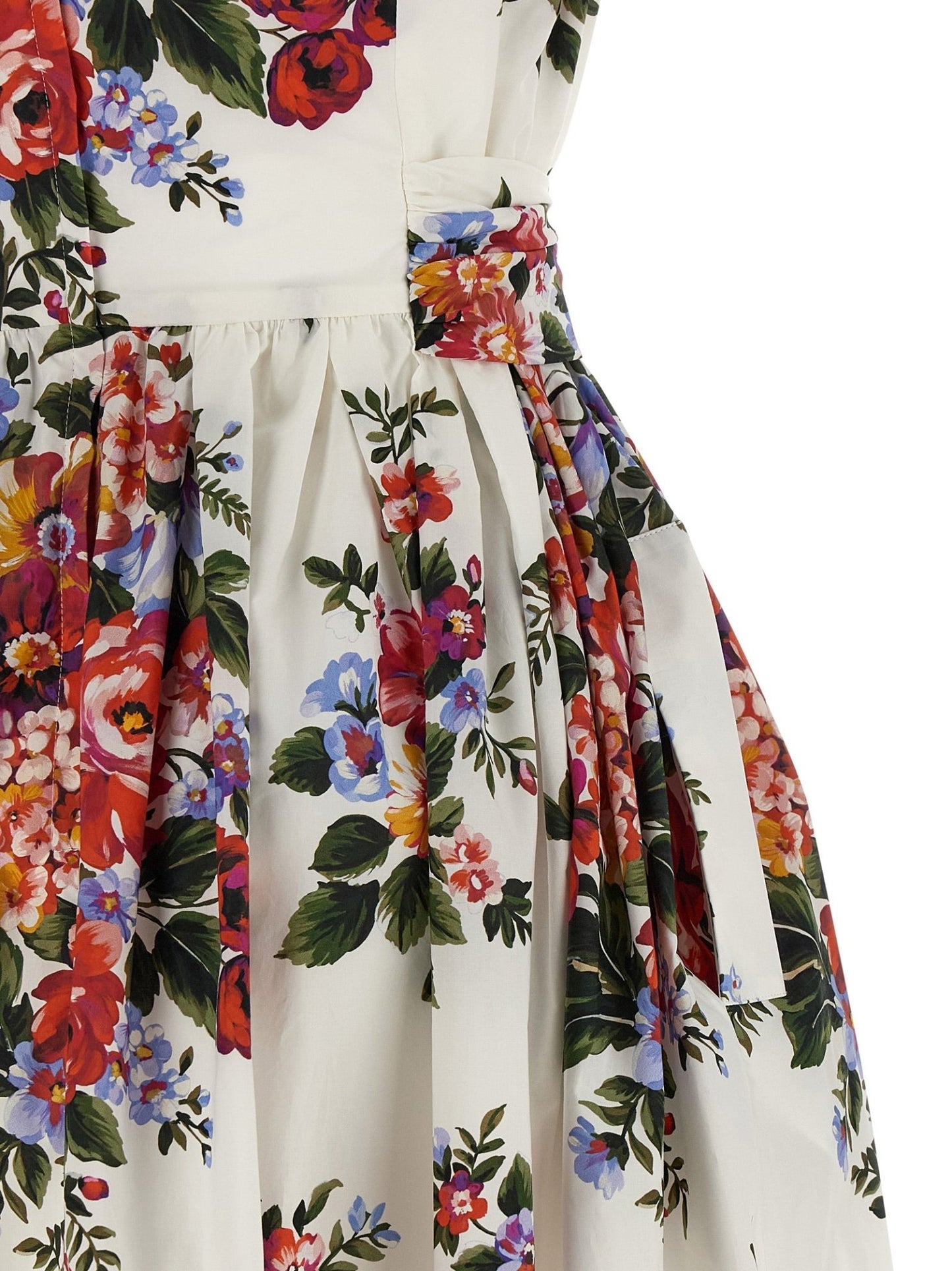 Dolce & Gabbana White Cotton Midi Dress - HBPS Beauty & Fashion