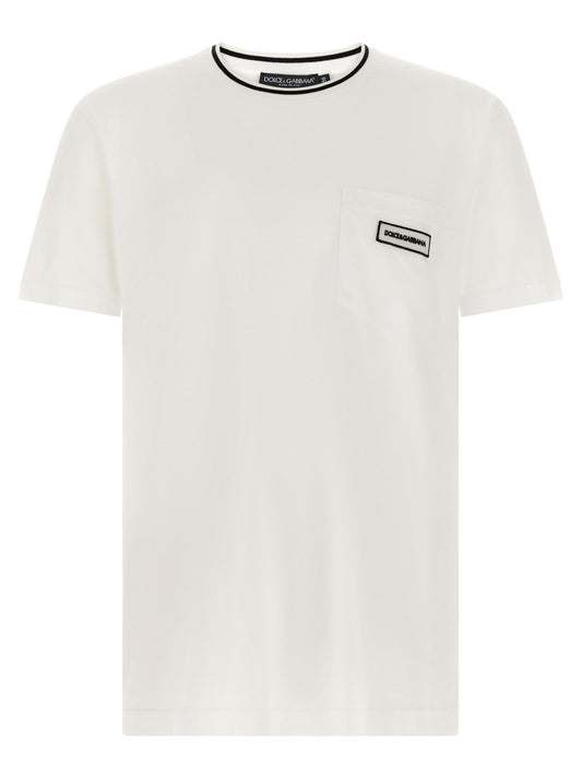 Dolce & Gabbana White Cotton T-Shirt - HBPS Beauty & Fashion