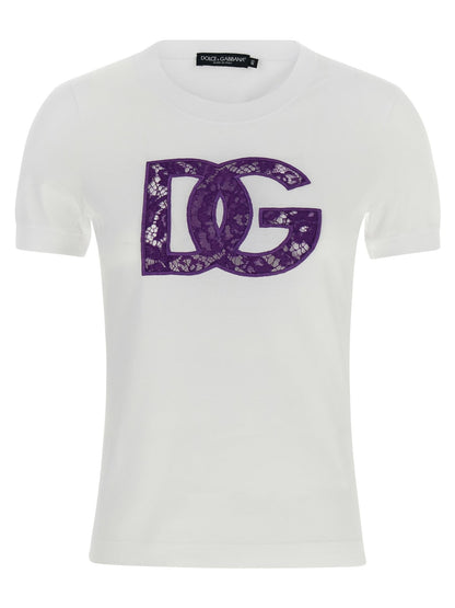 Dolce & Gabbana White Cotton T-Shirt - HBPS Beauty & Fashion