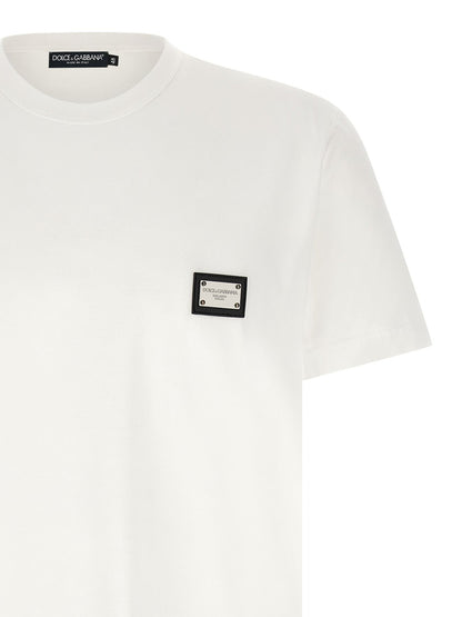 Dolce & Gabbana White Cotton T-Shirt - HBPS Beauty & Fashion