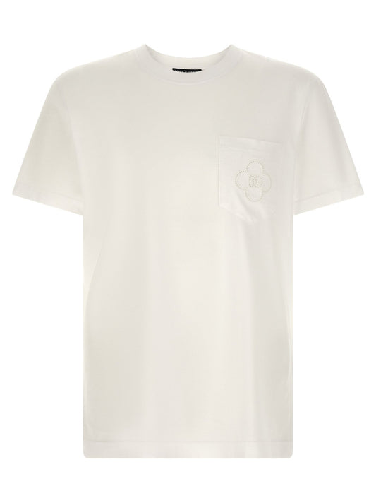 Dolce & Gabbana White Cotton T-Shirt - HBPS Beauty & Fashion