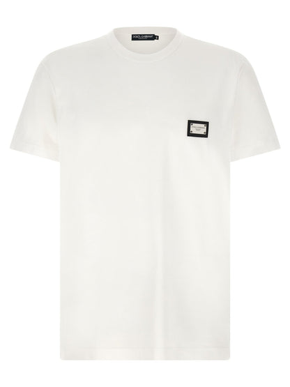 Dolce & Gabbana White Cotton T-Shirt - HBPS Beauty & Fashion