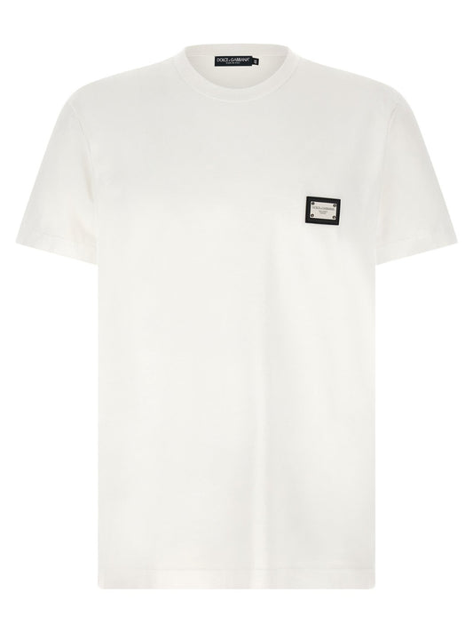 Dolce & Gabbana White Cotton T-Shirt - HBPS Beauty & Fashion