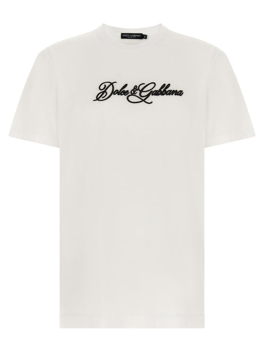 Dolce & Gabbana White Cotton T-Shirt - HBPS Beauty & Fashion