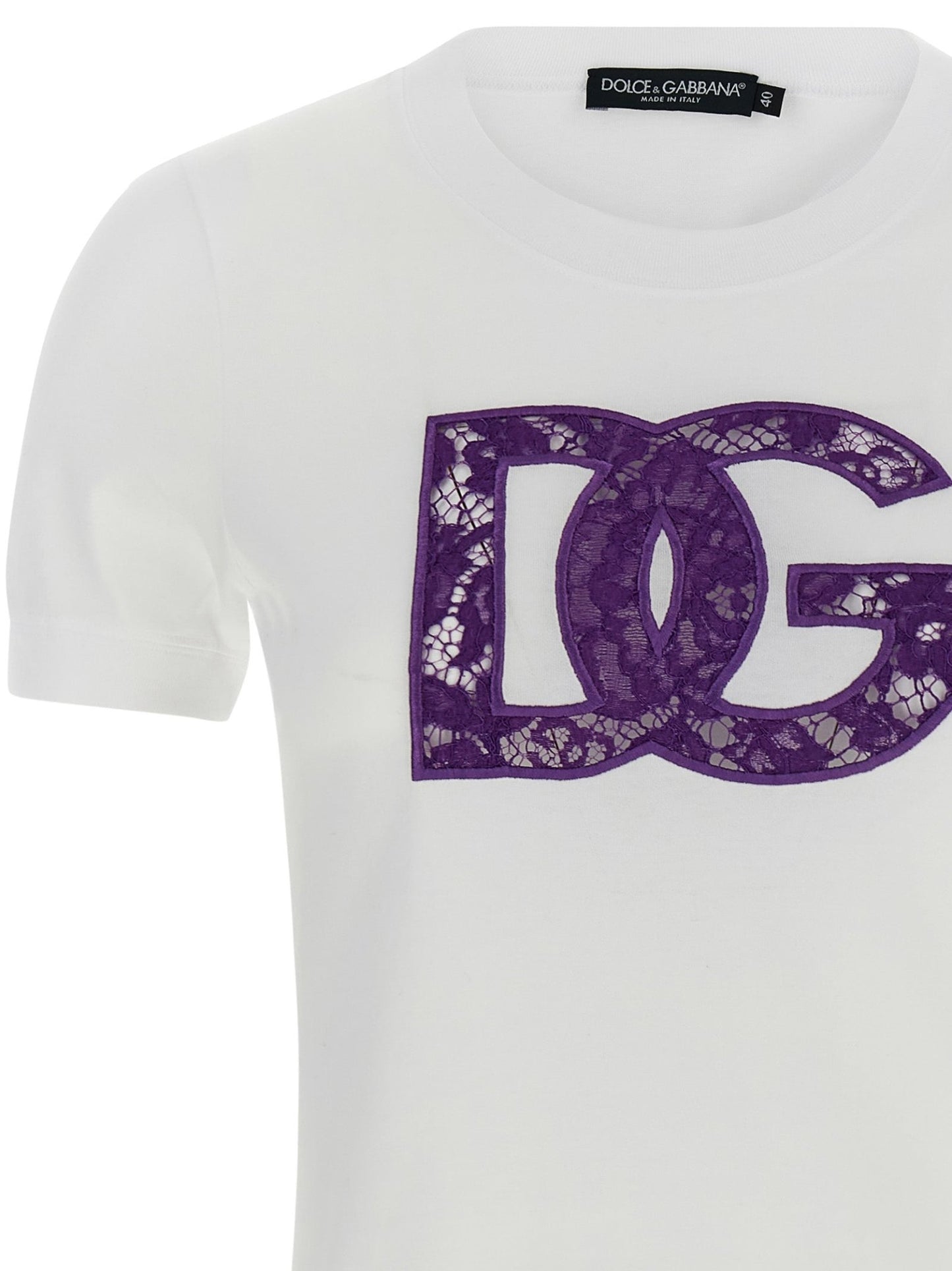 Dolce & Gabbana White Cotton T-Shirt - HBPS Beauty & Fashion