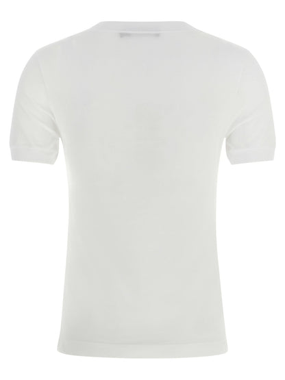 Dolce & Gabbana White Cotton T-Shirt - HBPS Beauty & Fashion