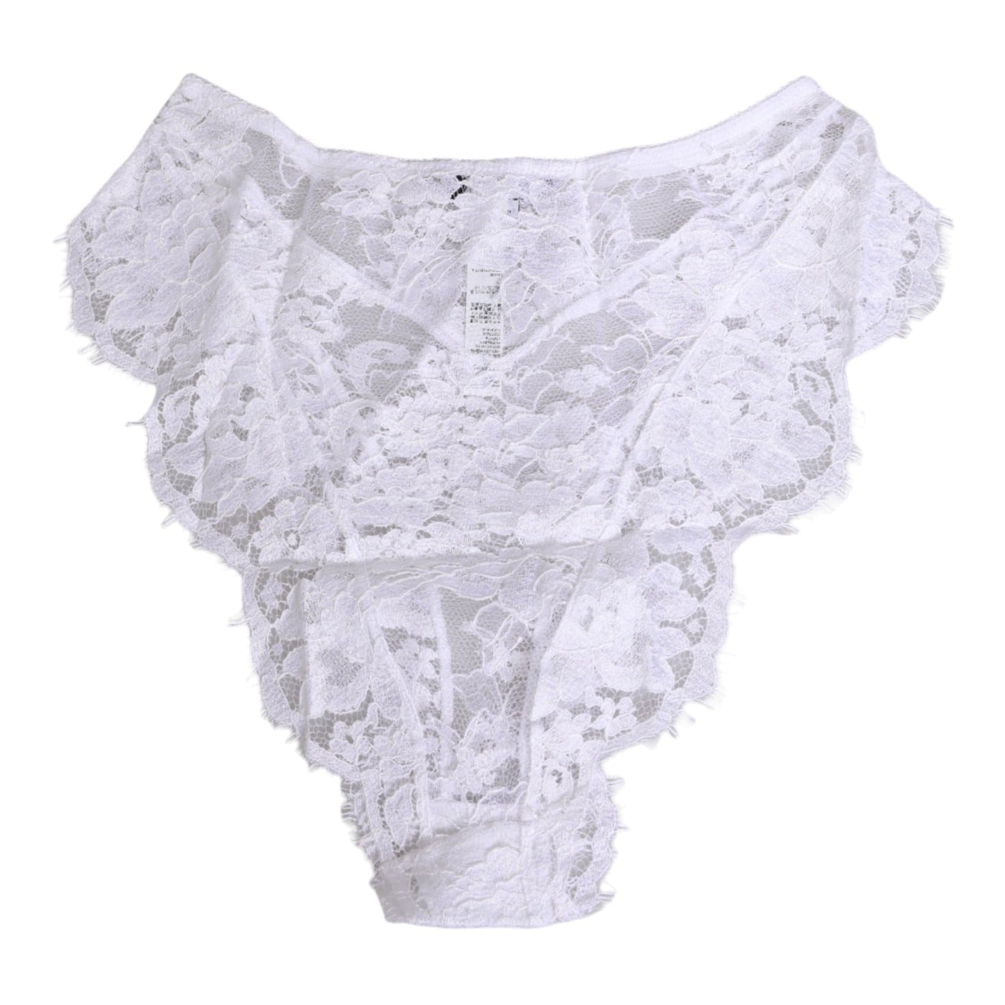Dolce & Gabbana White Floral Lace Low Rise Panty Underwear - HBPS Beauty & Fashion