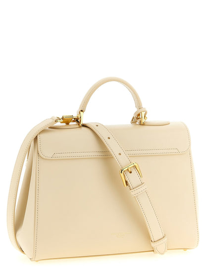 Dolce & Gabbana White Lamb Leather Handbag - HBPS Beauty & Fashion
