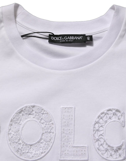 Dolce & Gabbana White Logo Round Neck Sleeveless T-shirt - HBPS Beauty & Fashion