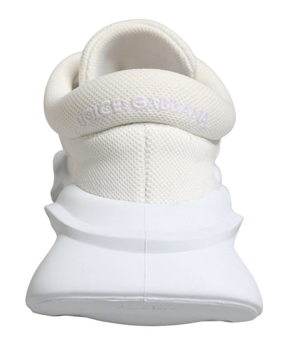 Dolce & Gabbana White Slip On Wave Low Top Sneakers Shoes - HBPS Beauty & Fashion