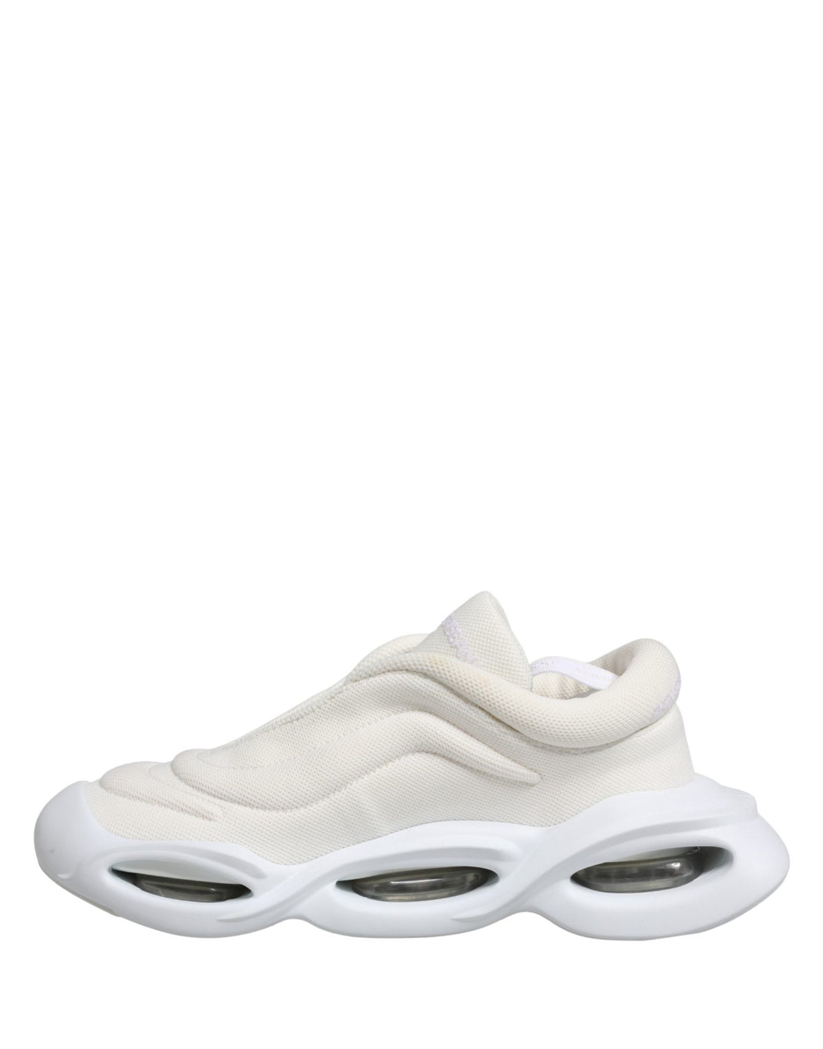 Dolce & Gabbana White Slip On Wave Low Top Sneakers Shoes - HBPS Beauty & Fashion