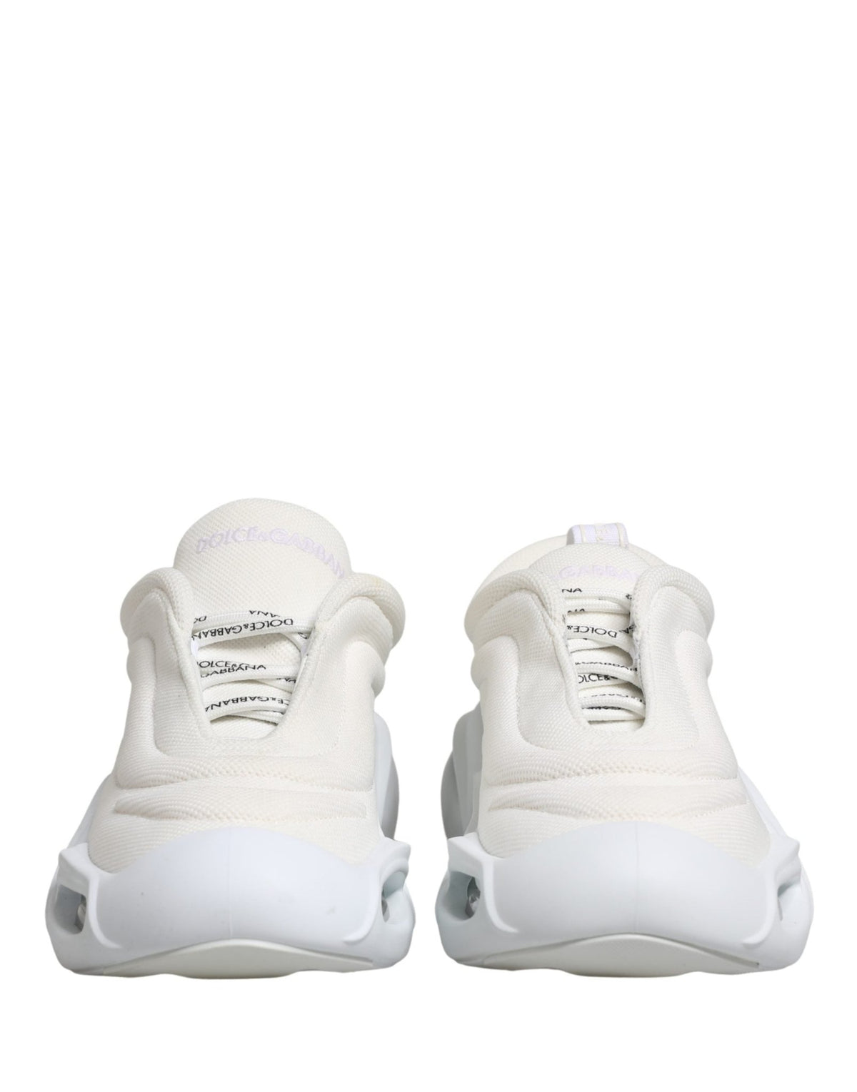 Dolce & Gabbana White Slip On Wave Low Top Sneakers Shoes - HBPS Beauty & Fashion