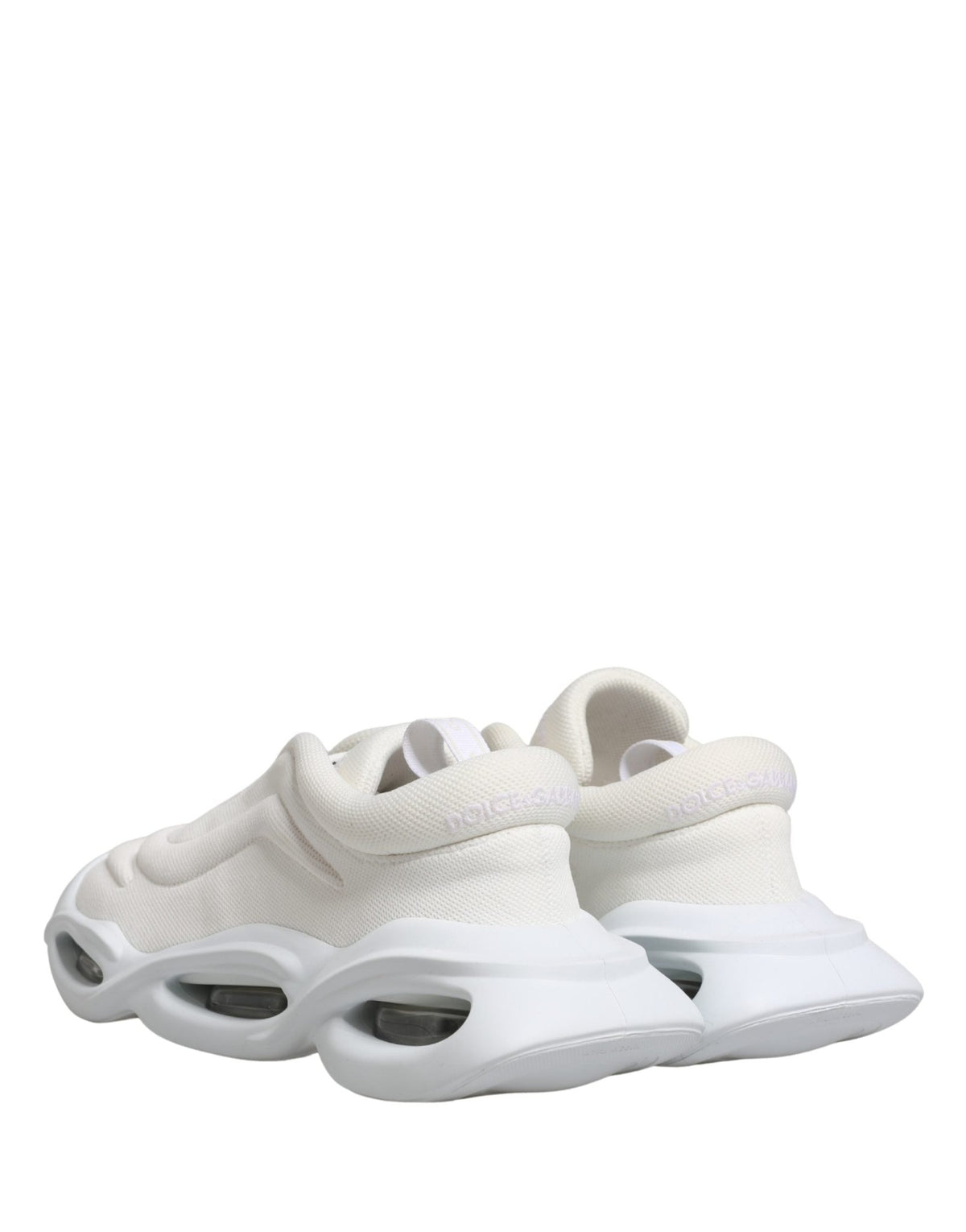 Dolce & Gabbana White Slip On Wave Low Top Sneakers Shoes - HBPS Beauty & Fashion