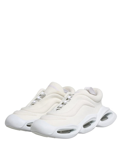 Dolce & Gabbana White Slip On Wave Low Top Sneakers Shoes - HBPS Beauty & Fashion