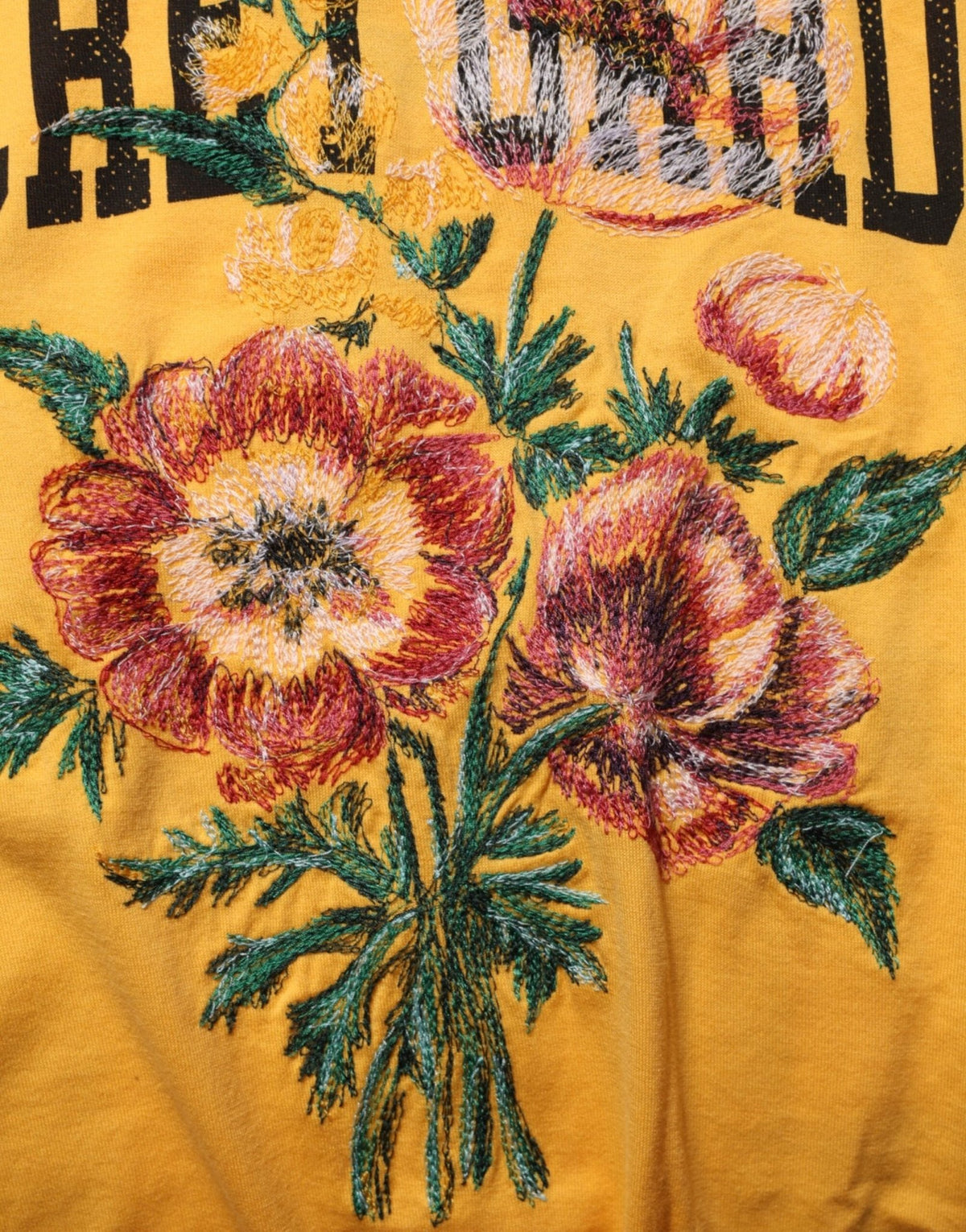 Dolce & Gabbana Yellow Secret Graden Floral Cotton CrewNeck T-shirt - HBPS Beauty & Fashion