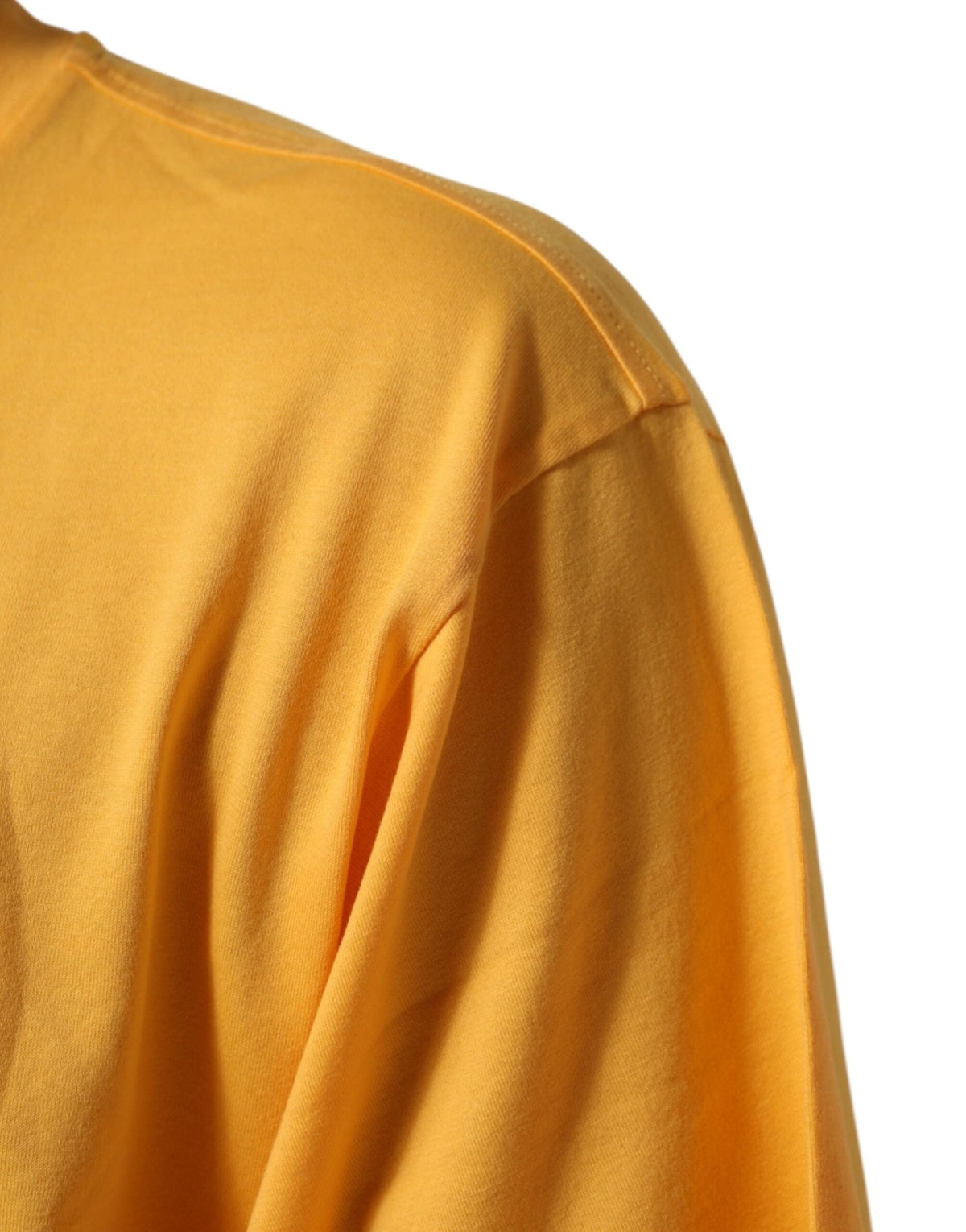 Dolce & Gabbana Yellow Secret Graden Floral Cotton CrewNeck T-shirt - HBPS Beauty & Fashion
