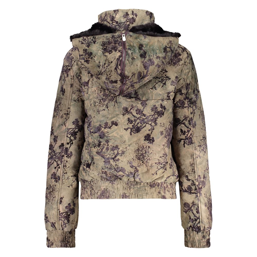 Doudoune Desigual femme Naomi à motifs en polyester vert – DE-48309 - HBPS Beauty & Fashion