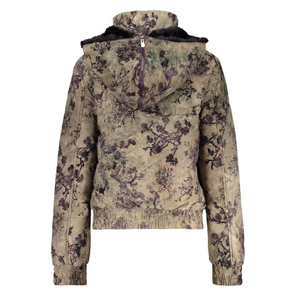 Doudoune Desigual femme Naomi à motifs en polyester vert – DE-48309 - HBPS Beauty & Fashion