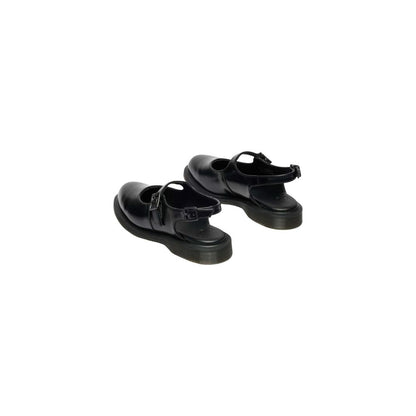Dr. Martens Black Leather Flat Sandals - HBPS Beauty & Fashion