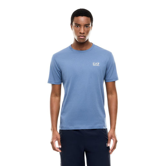 EA7 Emporio Armani Blue Cotton Sportswear - HBPS Beauty & Fashion