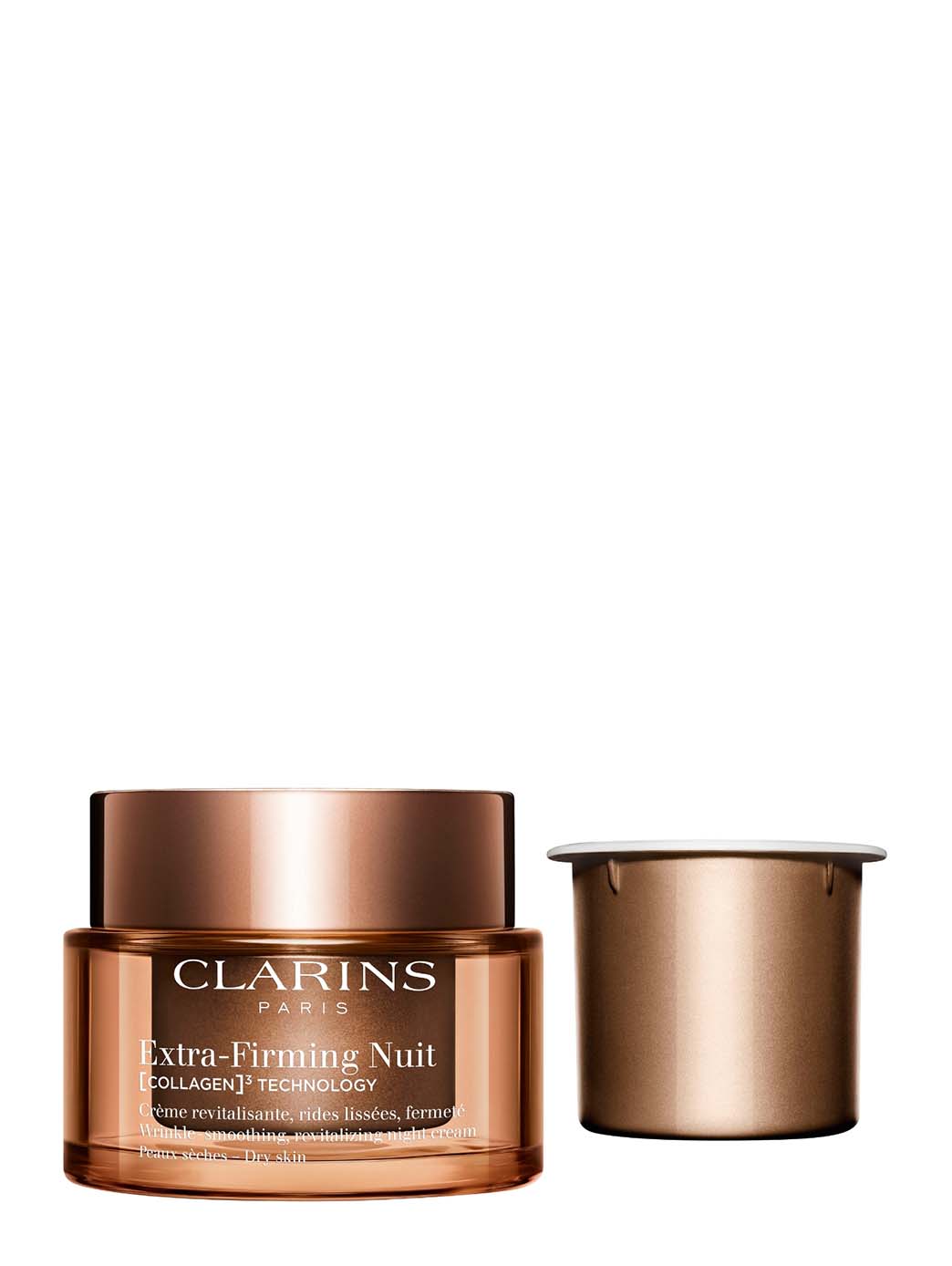 Clarins – Extra-Firming Crème de Nuit Raffermissante Peaux Sèches 50ml | Technologie [COLLAGÈNE]³
