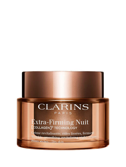 Clarins – Extra-Firming Crème de Nuit Raffermissante Peaux Sèches 50ml | Technologie [COLLAGÈNE]³