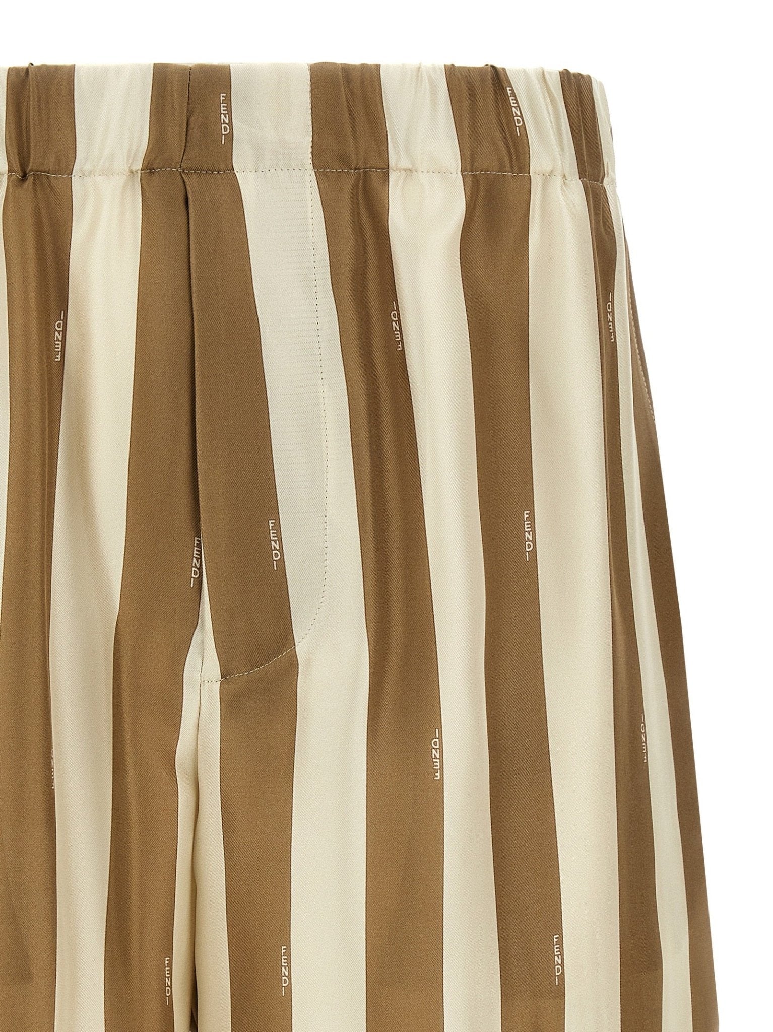 Fendi Beige Silk Bermuda Shorts - HBPS Beauty & Fashion