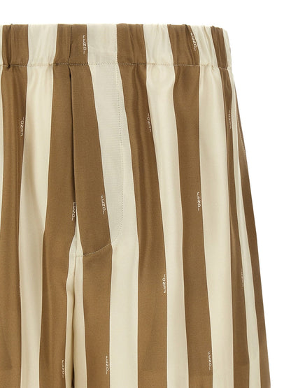 Fendi Beige Silk Bermuda Shorts - HBPS Beauty & Fashion