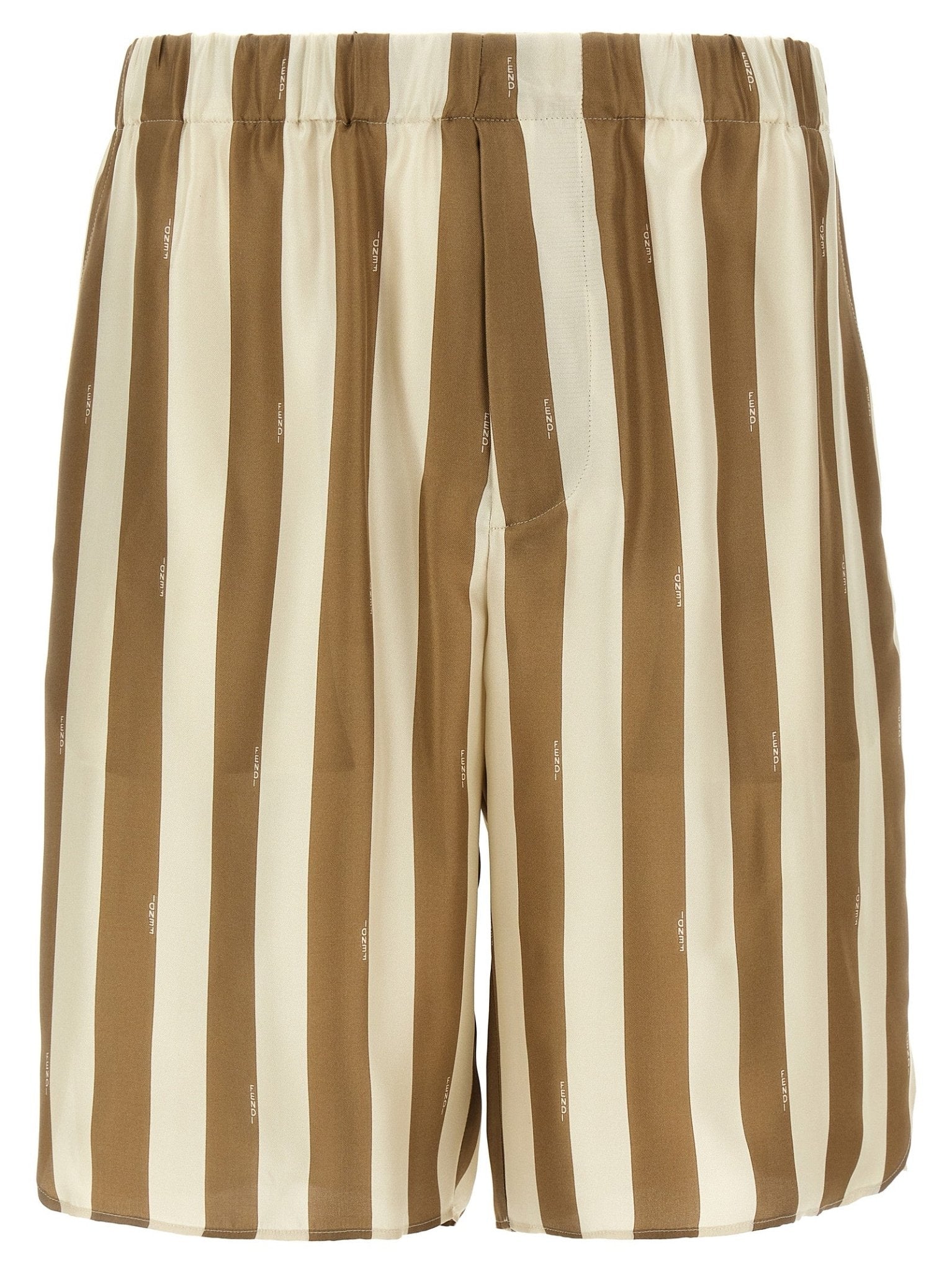 Fendi Beige Silk Bermuda Shorts - HBPS Beauty & Fashion